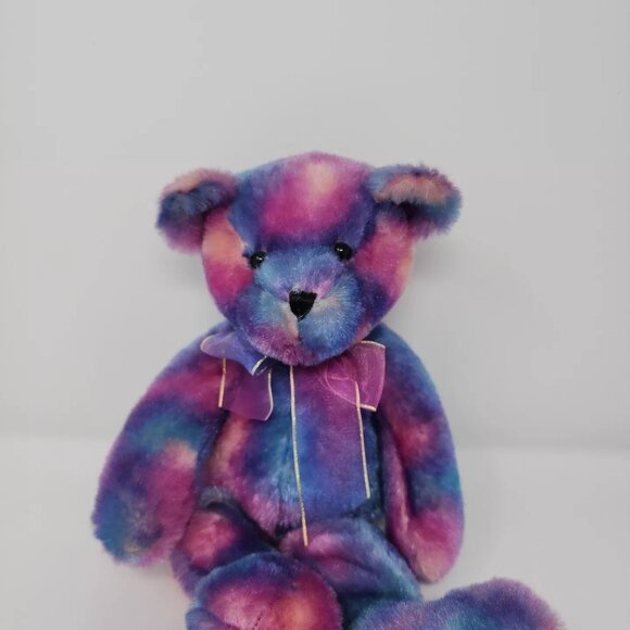 Orange Julius Plush Stuffed Teddy Bear Vintage 2001 Rainbow - Picture 1 of 3